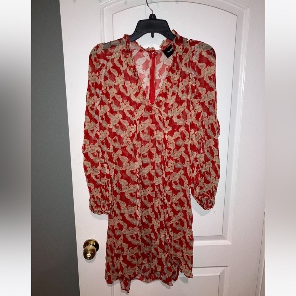 THE KOOPLES: WRAPAROUND SHORT PRINTED DRESS WITH FRILLS ❤️ size 2 - Picture 11 of 13